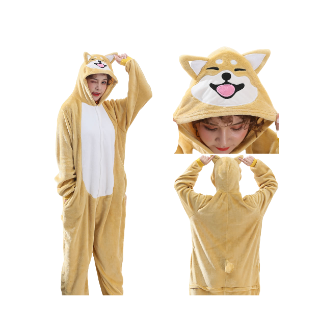 Shiba Inu Dog Animal Onesie Costume Kigurumi Pajamas