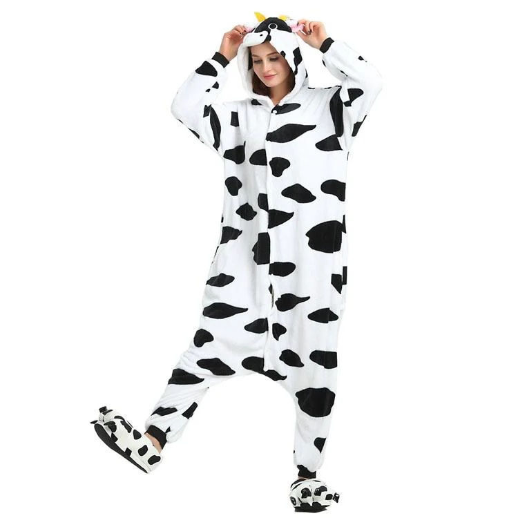 Cow Onesie Farm Animal Costume Kigurumi Pajamas