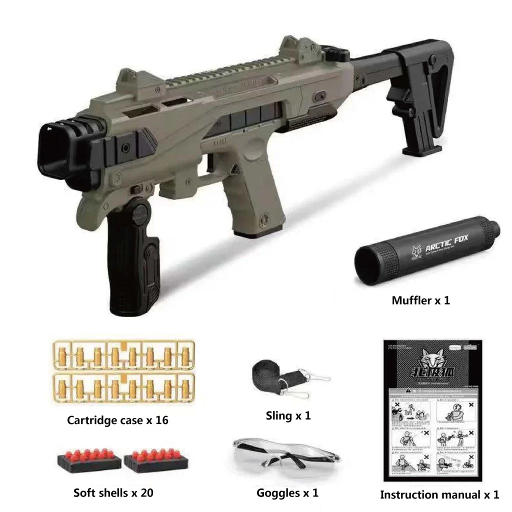 Toy Submachine Gun Glock G18 Shell Ejecting DIY Assembled