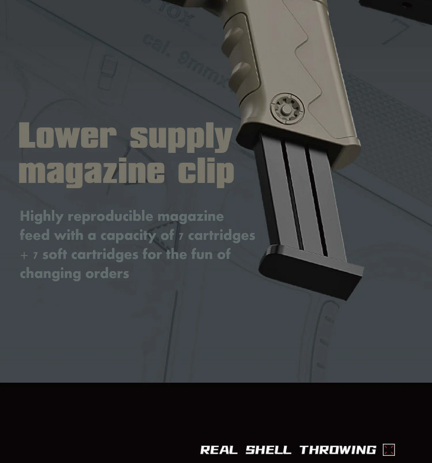 Toy Submachine Gun Glock G18 Shell Ejecting DIY Assembled