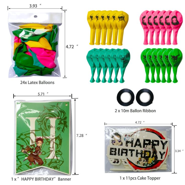 Demon Slayer Birthday Party Set - Costume Works AU
