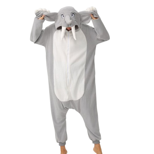 Elephant Onesie Costume Kigurumi Pajamas