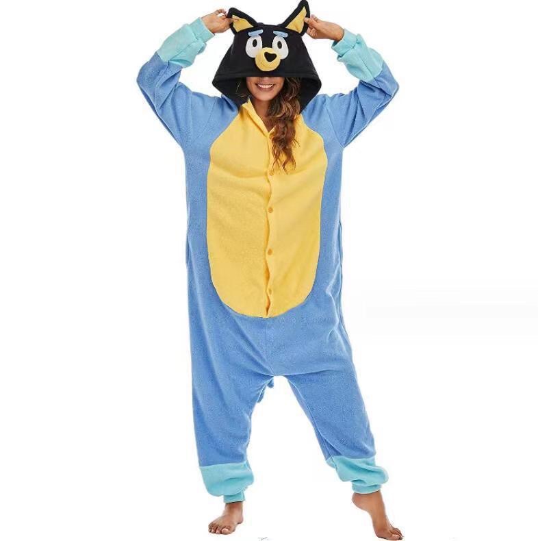 Blue Dog Onesie Costume Kigurumi Pajamas
