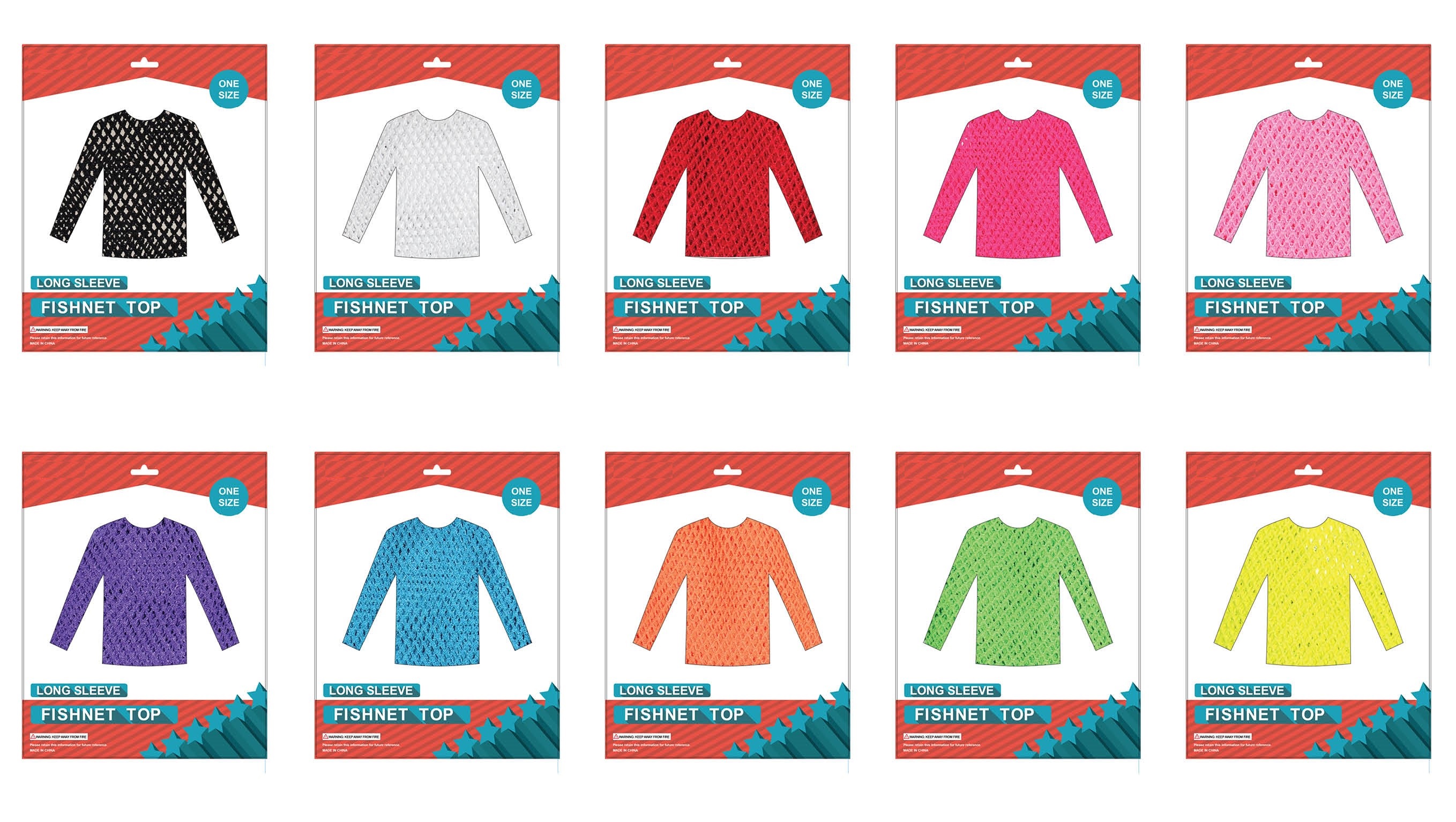 Fishnet Long Sleeve Top