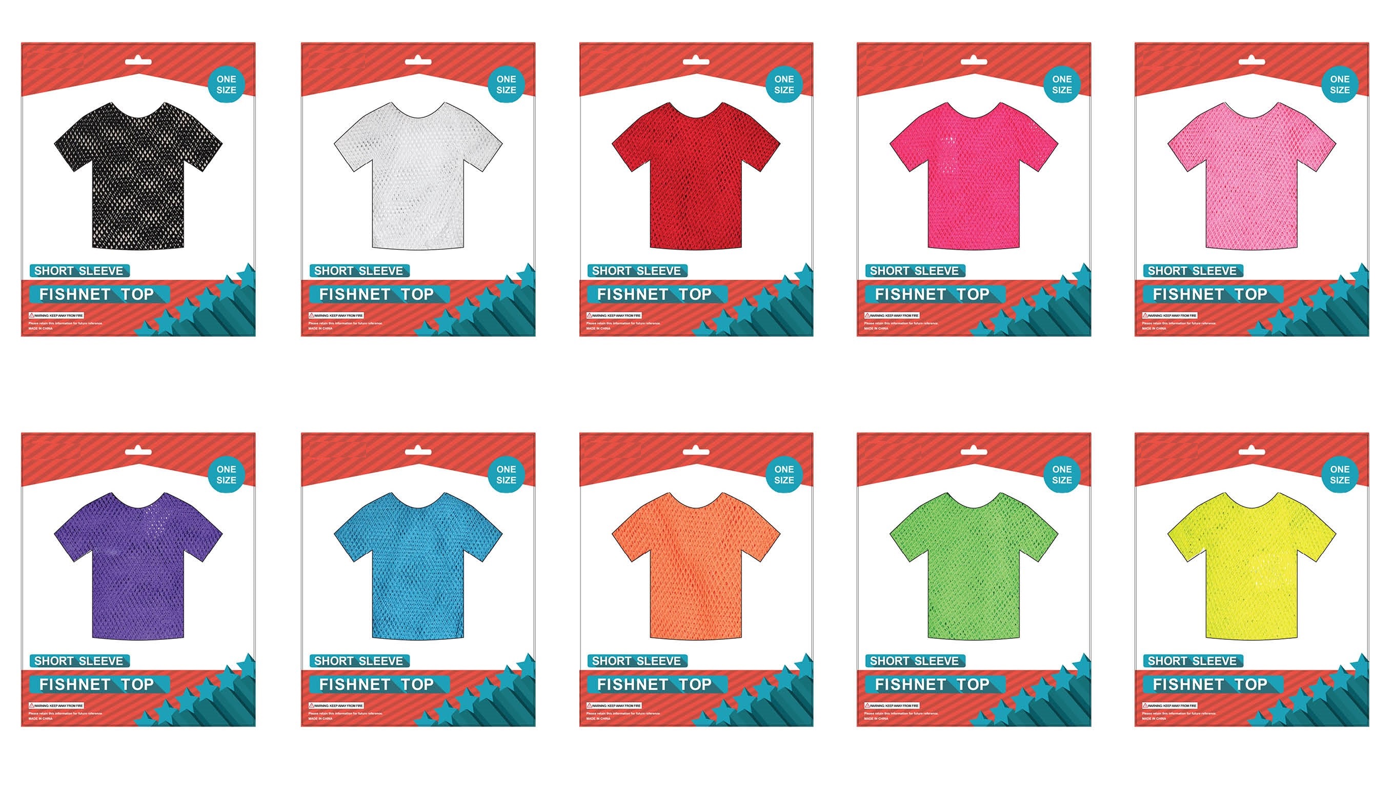 Fishnet Short Sleeve Top