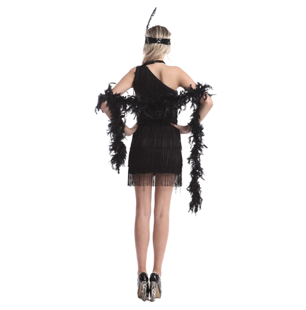 Ladies 1920s Roaring Flapper Costume Gatsby Fancy Dress