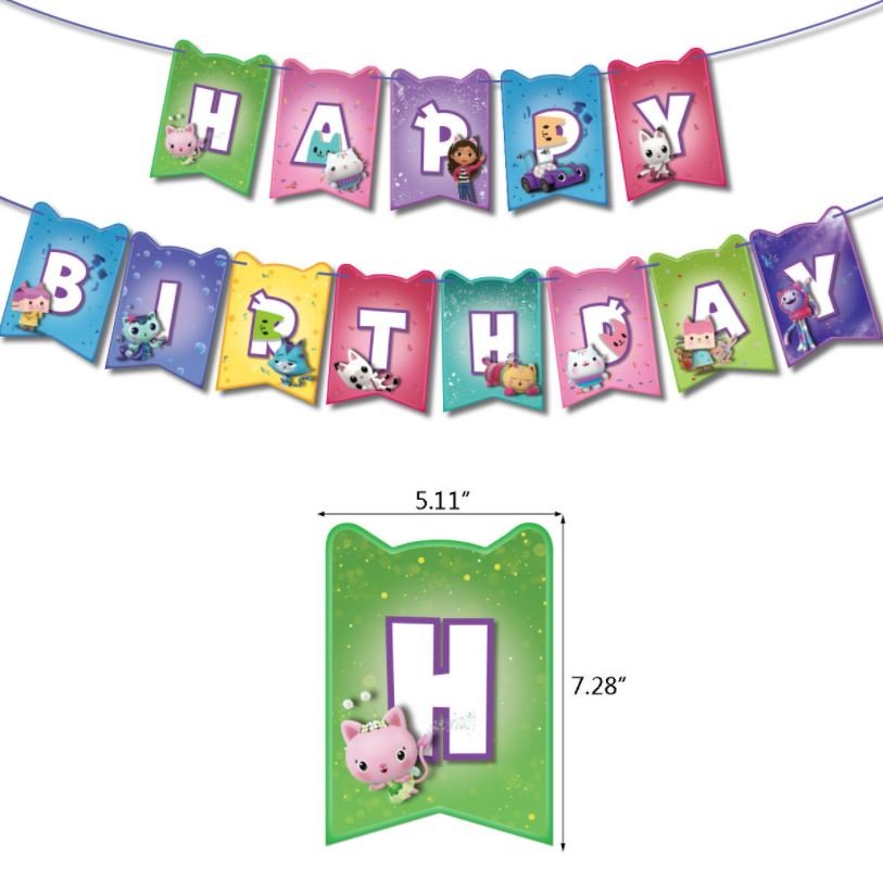 Gabby's Dollhouse Birthday Party Set - Costume Works AU