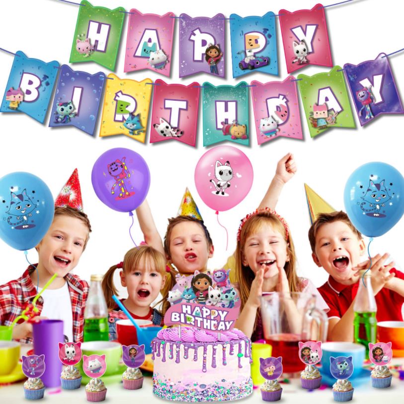 Gabby's Dollhouse Birthday Party Set - Costume Works AU