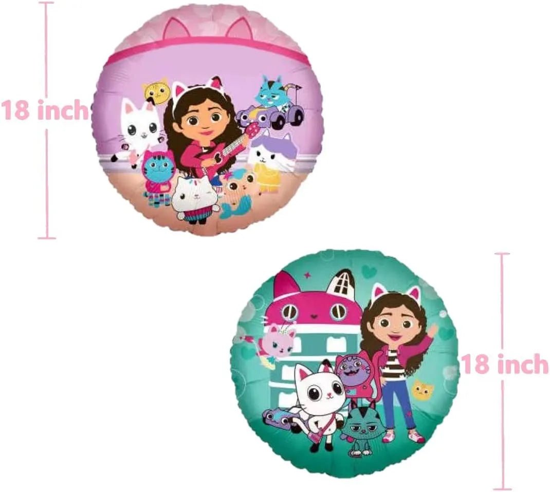 Gabby's Dollhouse Foil Balloon 2pcs - Costume Works AU