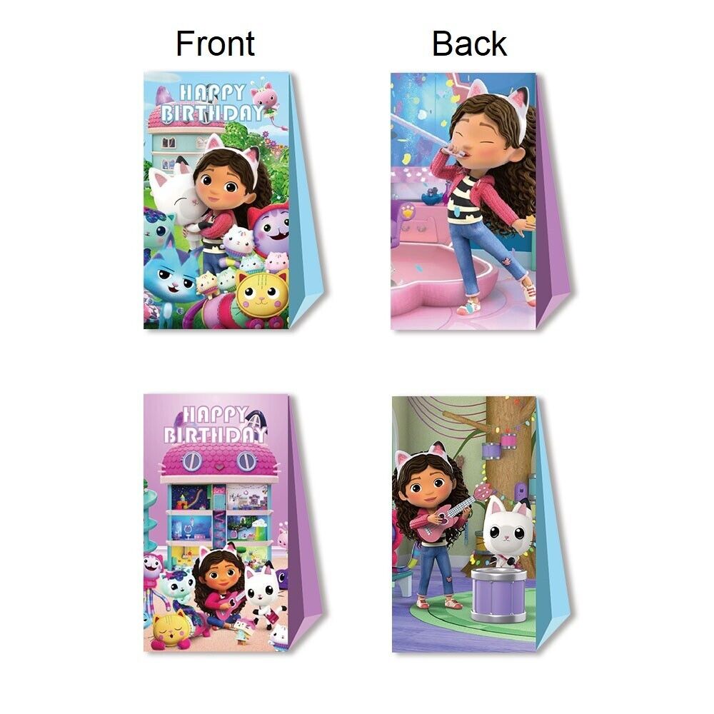 Gabby's Dollhouse Paper Loot Bags 12 Pack - Costume Works AU