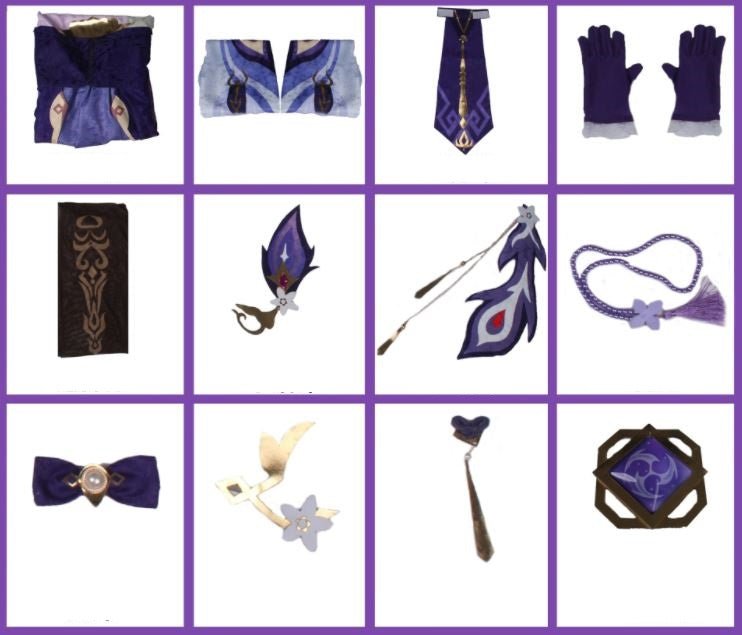 Game Genshin Impact Cosplay Keqing Costume - Costume Works AU