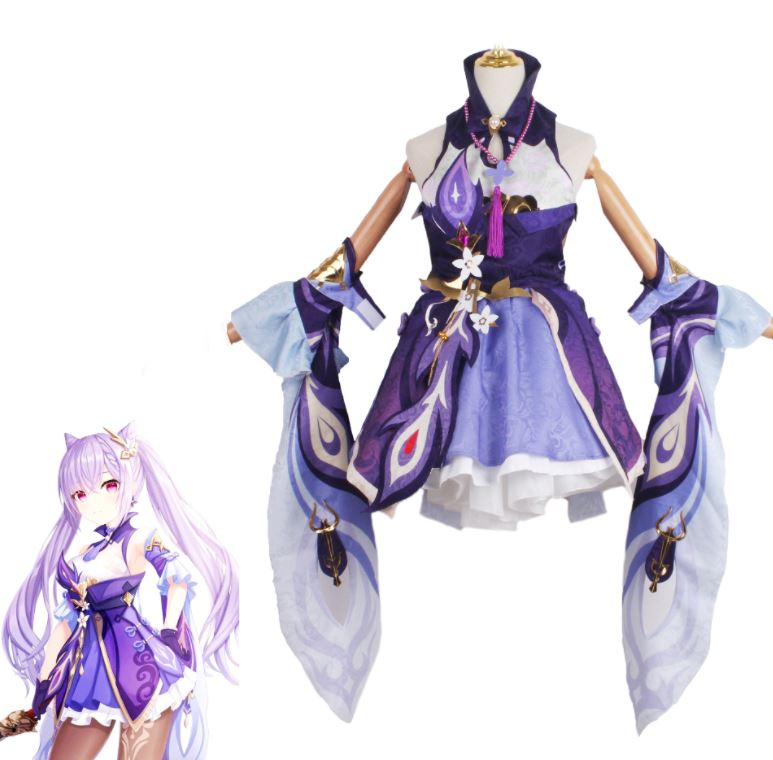 Game Genshin Impact Cosplay Keqing Costume - Costume Works AU
