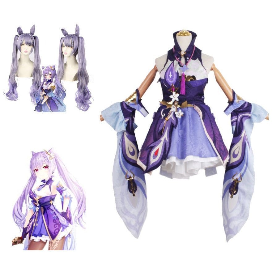 Game Genshin Impact Cosplay Keqing Costume - Costume Works AU