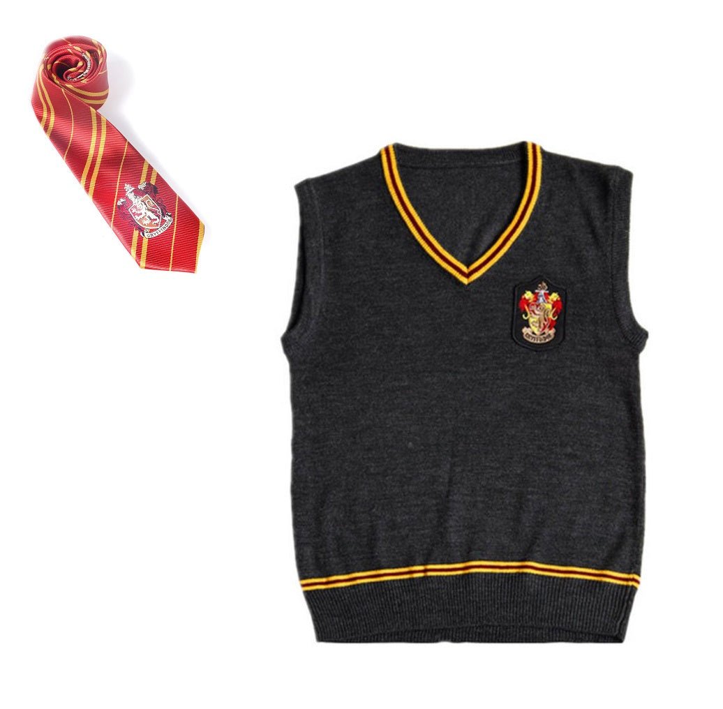 Harry Potter Knitted Vest and Tie - Costume Works AU
