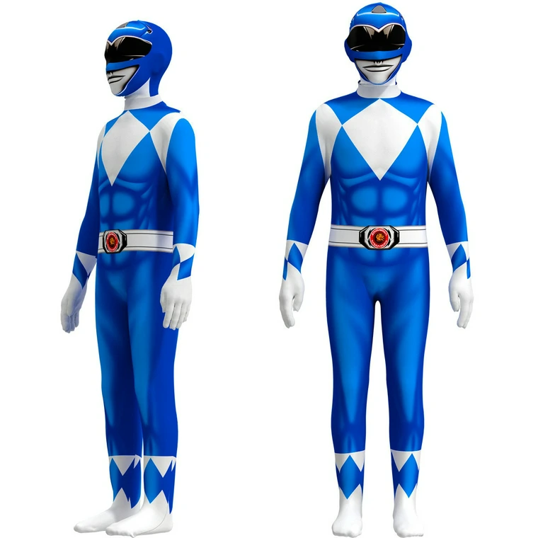 Kids Mighty Morphin Power Rangers Costume Jumpsuit-Costume Works AU