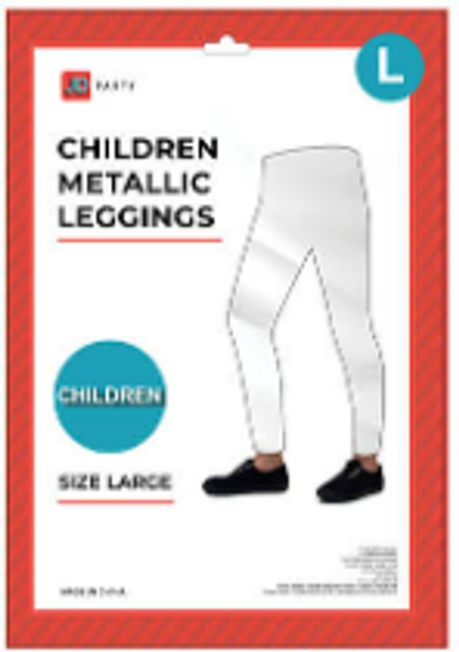 Children Metallic Leggings - Large-Costume Works AU