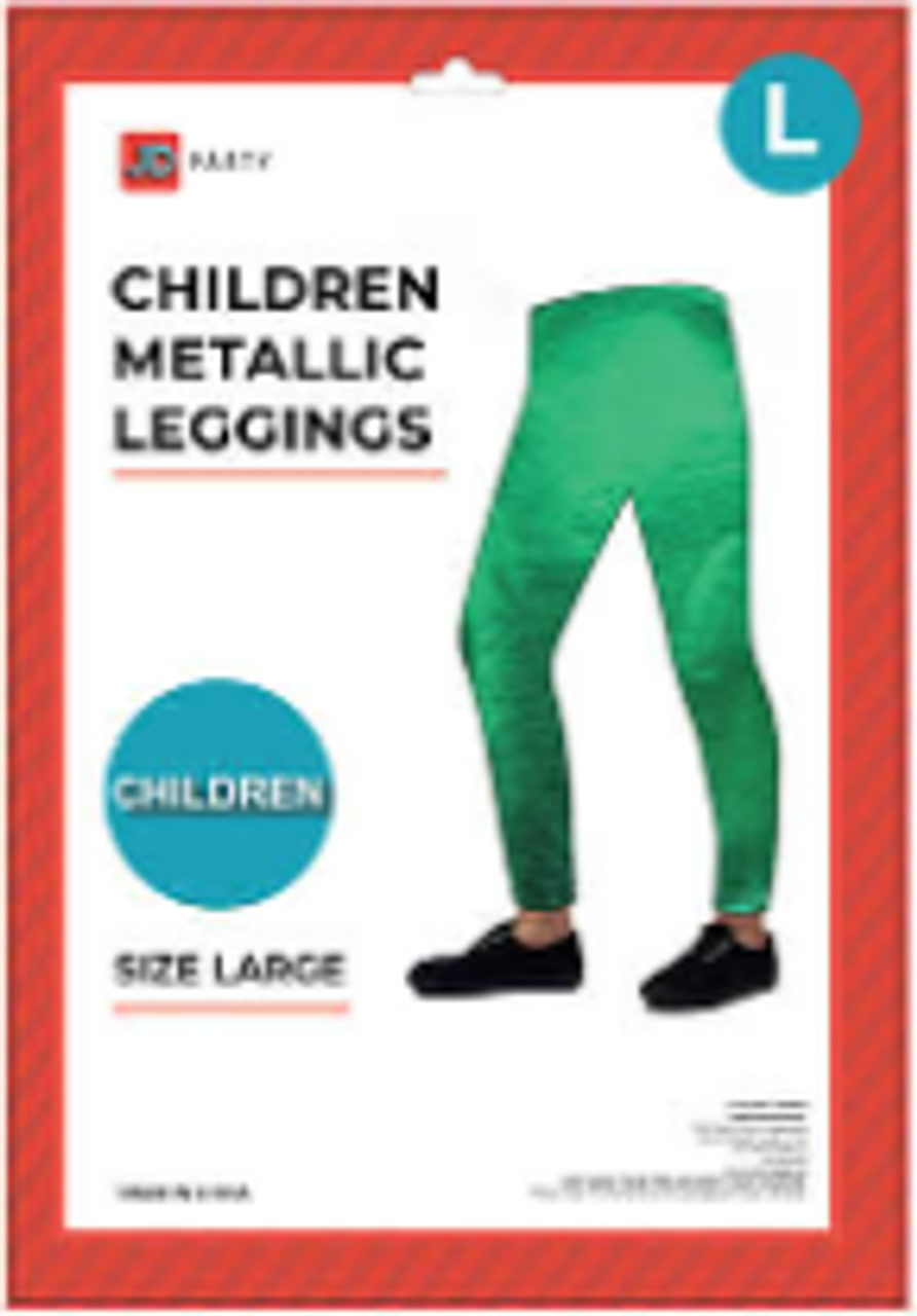 Children Metallic Leggings - Large-Costume Works AU