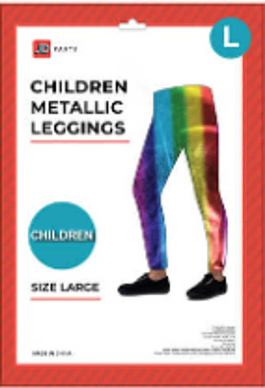 Children Metallic Leggings - Large-Costume Works AU