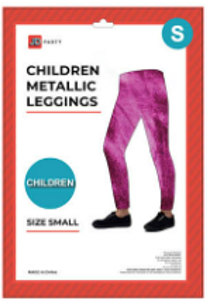 Children Metallic Leggings - Small-Costume Works AU