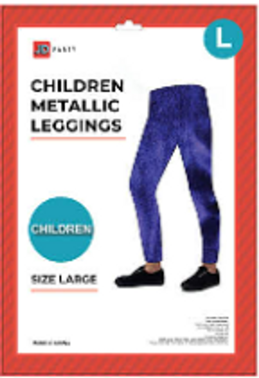 Children Metallic Leggings - Large-Costume Works AU