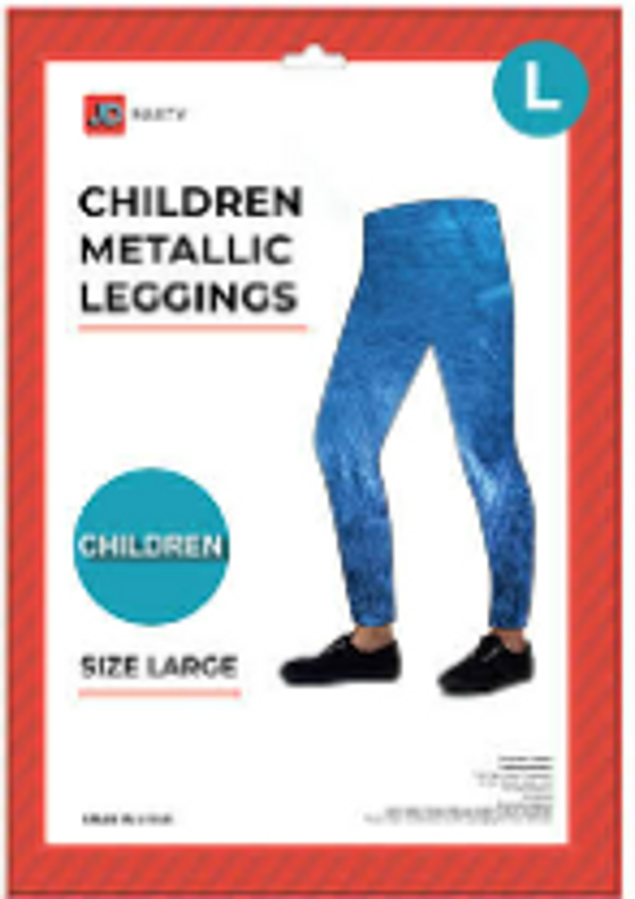 Children Metallic Leggings - Large-Costume Works AU