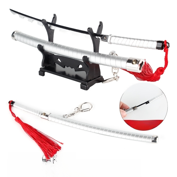 Anime Demon Slayer Sword Katana Keychain Key Ring Fidget Toy Anime Gift