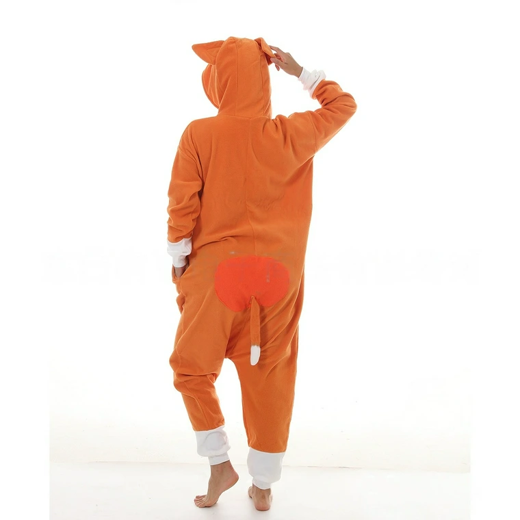 Orange Dog Onesie Costume Kigurumi Pajamas