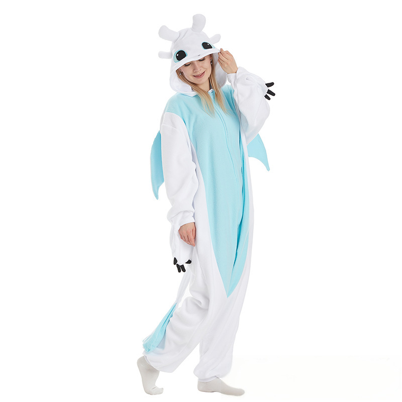 Light Fury Dragon Onesie Costume Kigurumi Pajamas