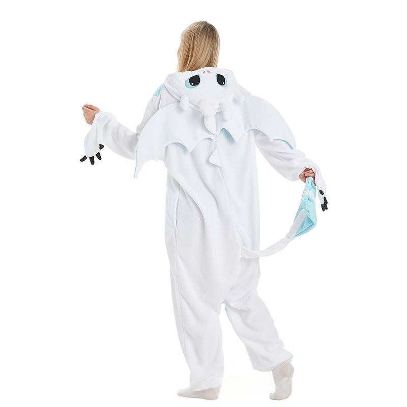 Light Fury Dragon Onesie Costume Kigurumi Pajamas