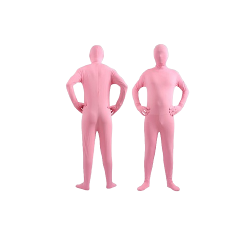 Kids Adult Light Pink Invisible Morph Suit Spandex Second Skin Costume