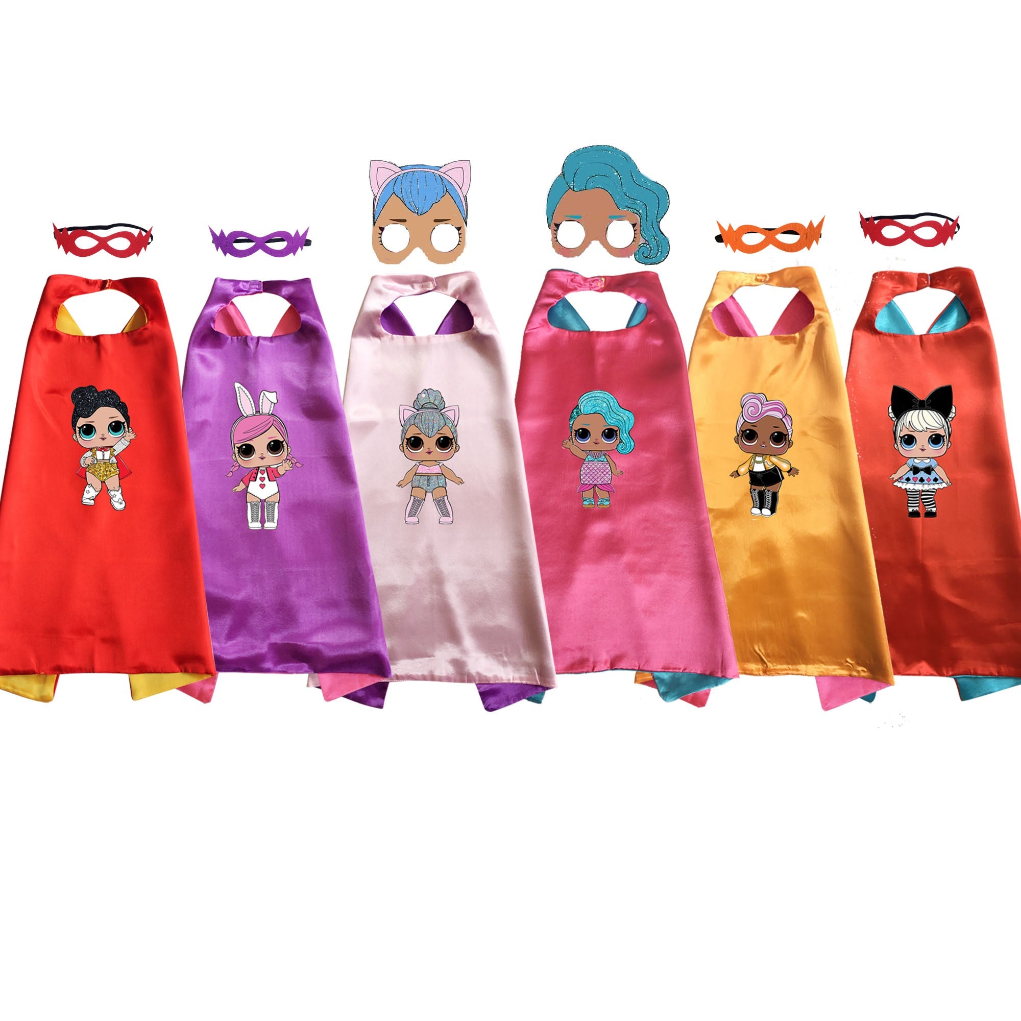 LOL Surprise Dolls Kids Cape & Mask - Costume Works AU