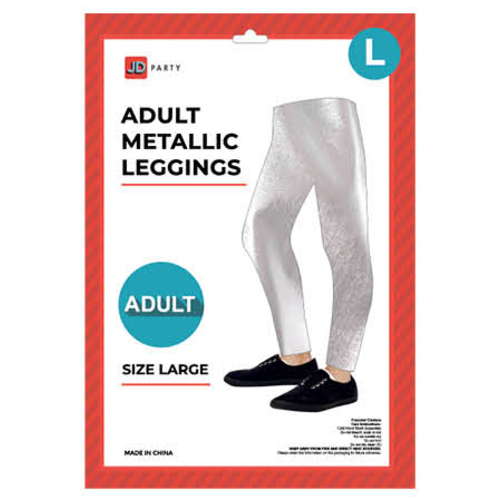 Adult Metallic Leggings - Large-Costume Works AU