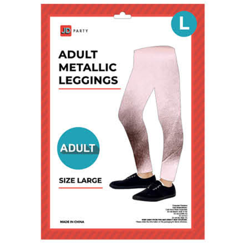 Adult Metallic Leggings - Large-Costume Works AU