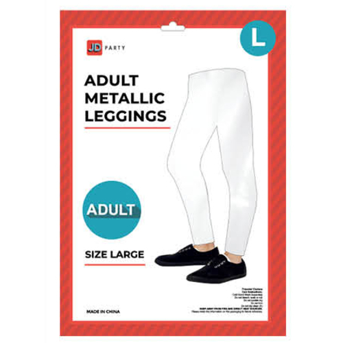 Adult Metallic Leggings - Large-Costume Works AU