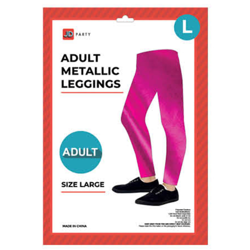 Adult Metallic Leggings - Large-Costume Works AU