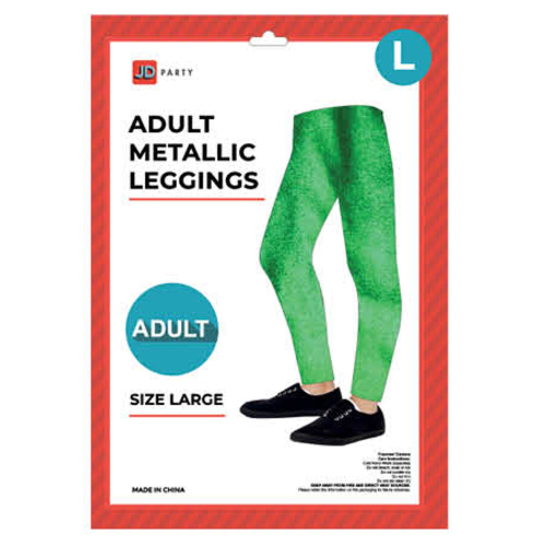 Adult Metallic Leggings - Large-Costume Works AU