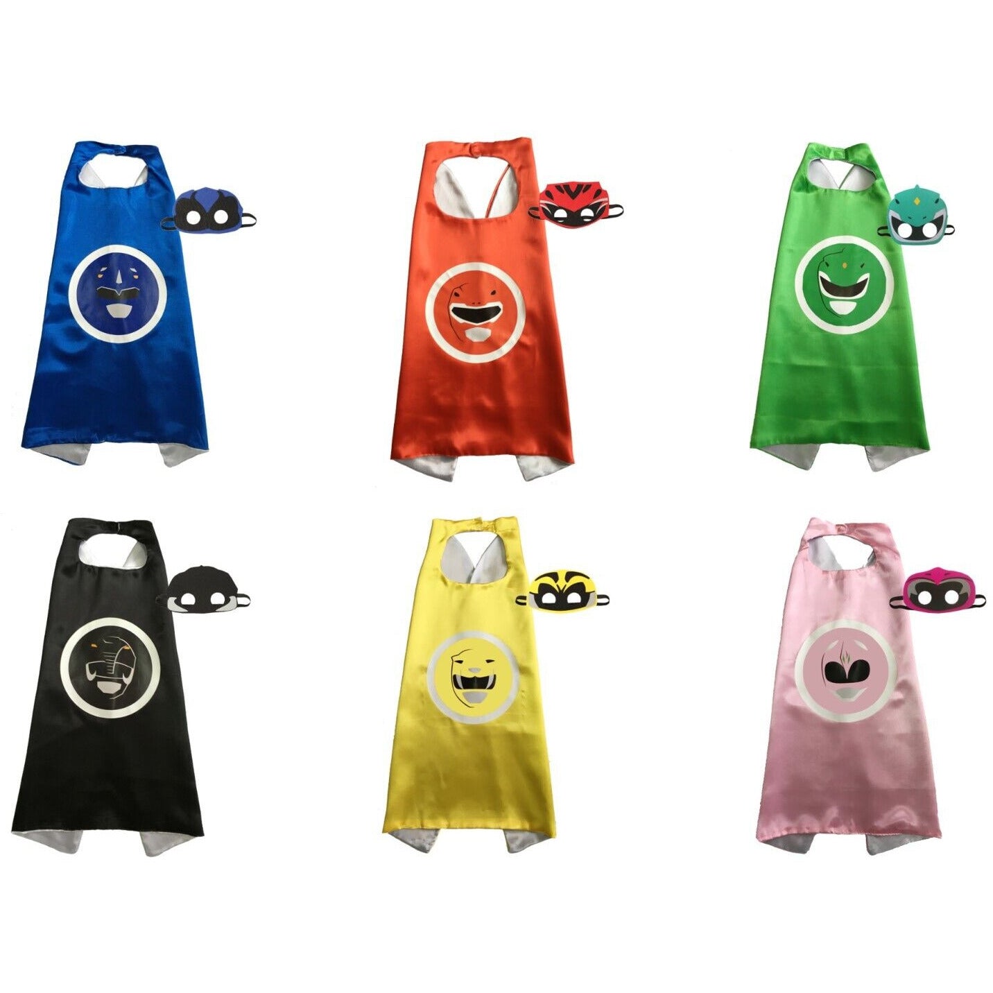 Mighty Morphin Power Rangers Kids Cape & Mask - Costume Works AU