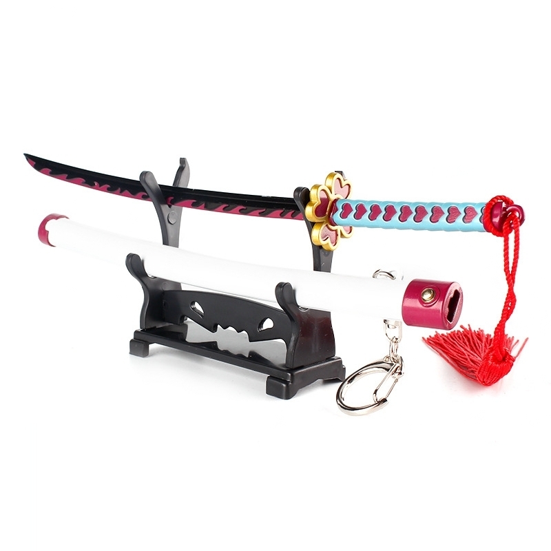 Anime Demon Slayer Sword Katana Keychain Key Ring Fidget Toy Anime Gift