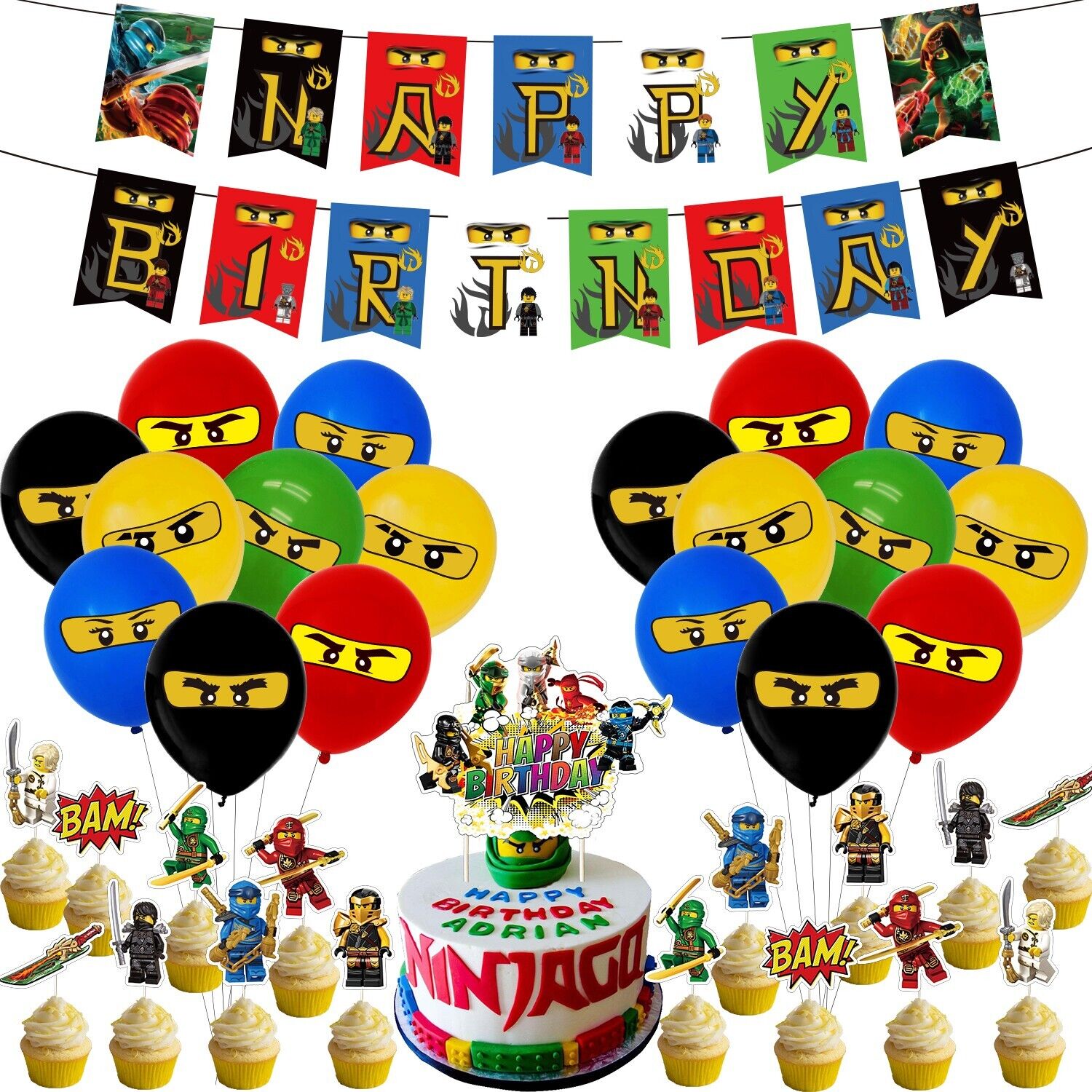 Ninjago Birthday Party Set - Costume Works AU