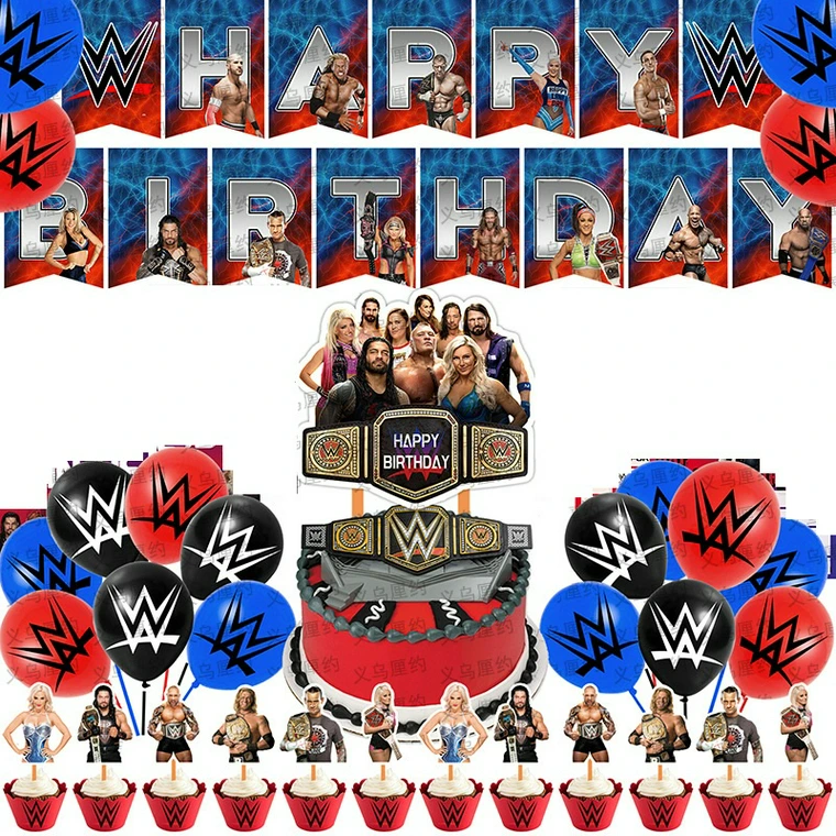 WWE Birthday Party Decorations Set