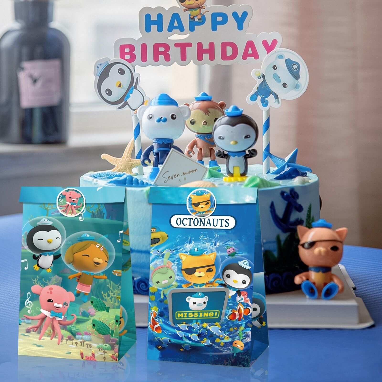 Octonauts Paper Loot Bags 12 Pack and Stickers - Costume Works AU