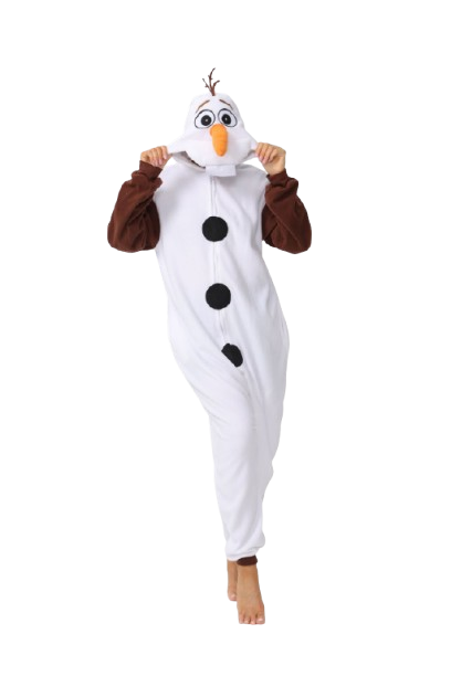Snowman Olaf Onesie Costume Kigurumi Pajamas
