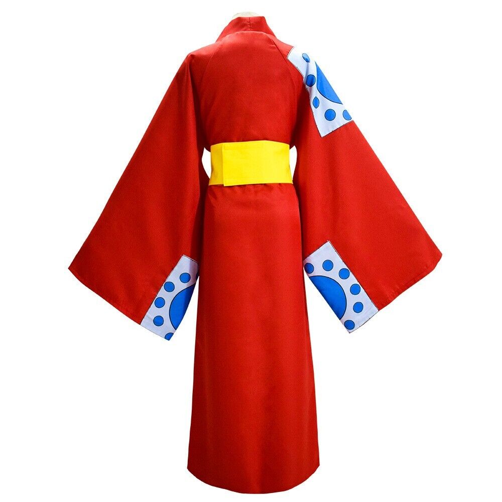 One Piece Cosplay Wano Country Monkey D. Luffy Kimono Costume - Costume Works AU