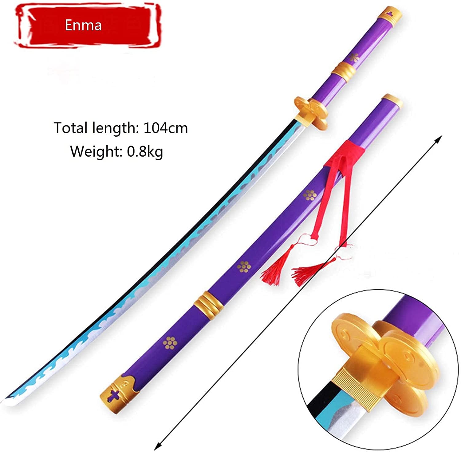 One Piece Roronoa Zoro Enma Wooden Sword - Costume Works AU