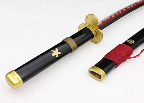 One Piece Zoro Roronoa Black Enma Katana Metal Sword - Costume Works AU