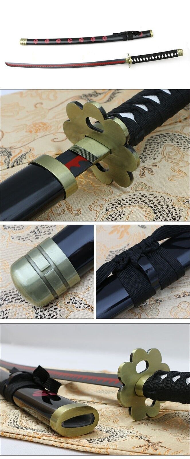 One Piece Zoro Roronoa Shisui Katana Metal Sword - Costume Works AU