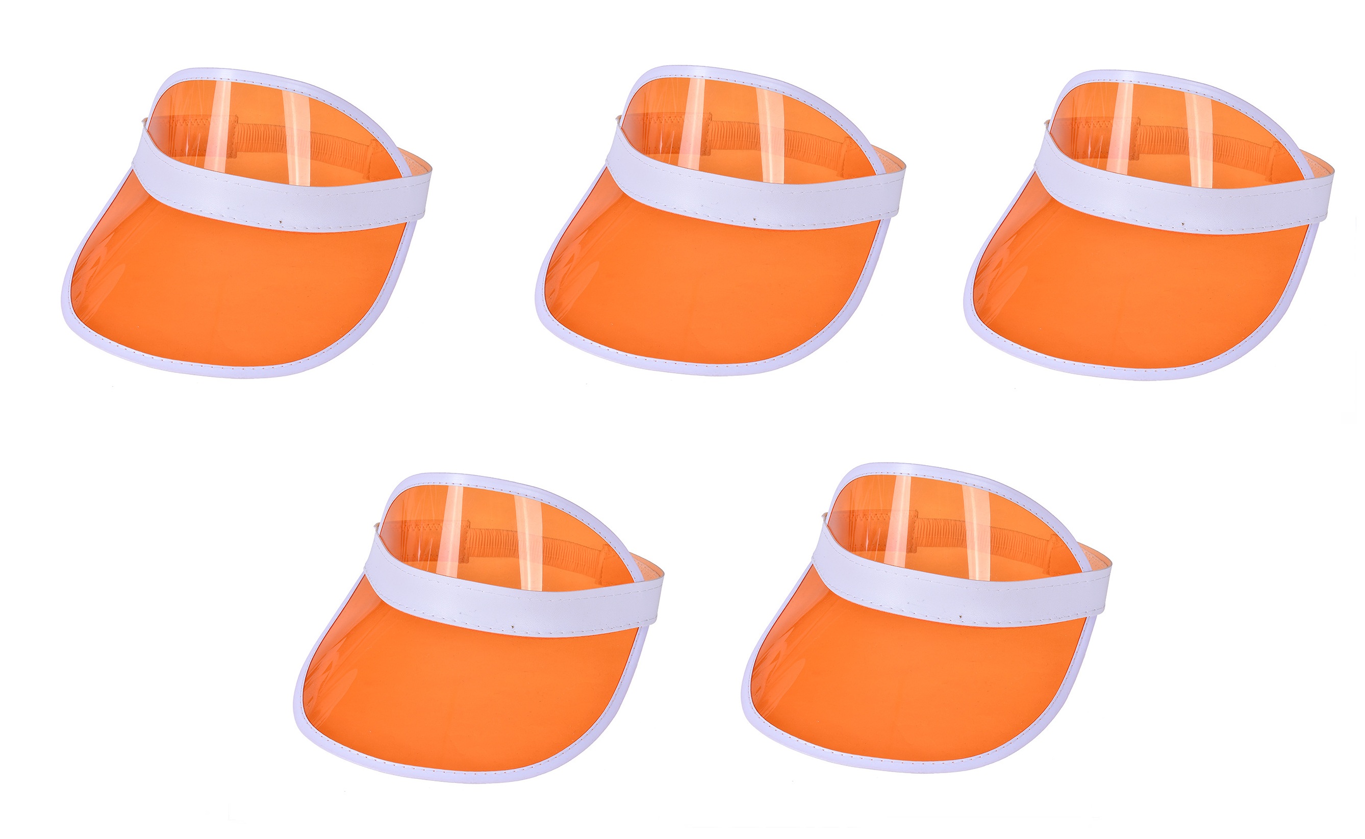 5PC Pub Golf Visor Festival Sun Hat 80s Fancy Dress Costume Accessory