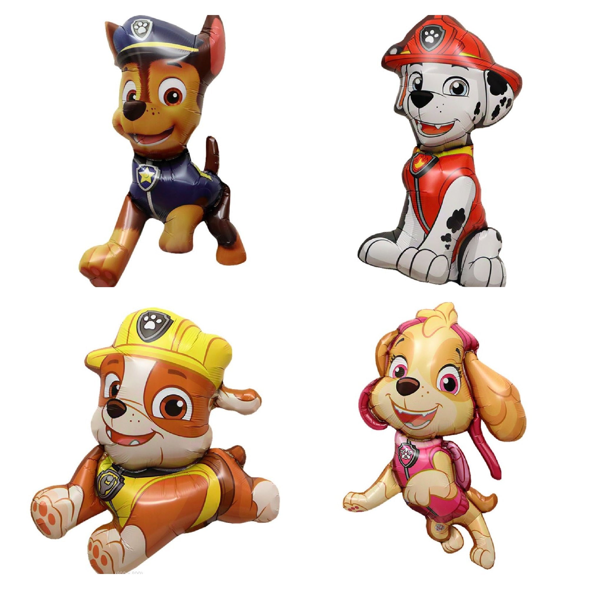 Paw Patrol Foil Balloons 4pcs - Costume Works AU