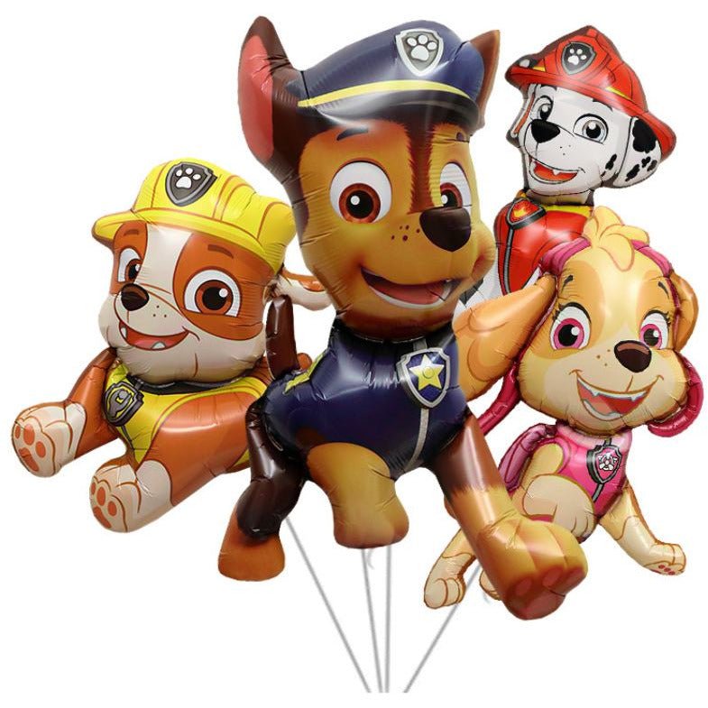 Paw Patrol Foil Balloons 4pcs - Costume Works AU