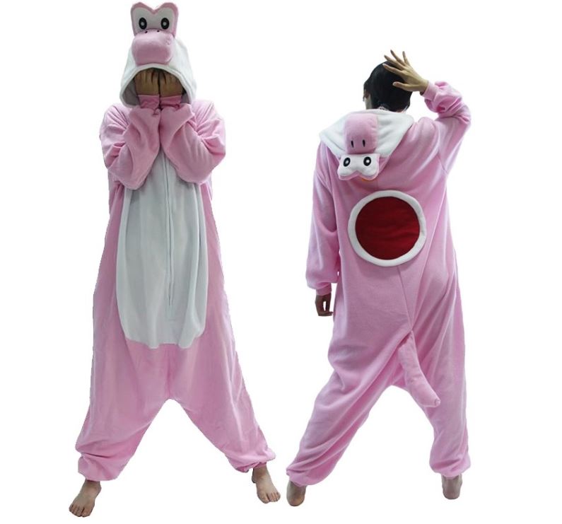 Pink Yoshi Super Mario Bros Onesie